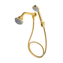 Ver imagem 1 de Ducha Fame com Desviador em Metal e Mangueira em Aço Inox - 1,8m - Dourado Brilho