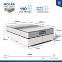 Ver imagem 6 de Cama Box com Colchão de Molas Ensacadas Double Face Essence Probel Queen 158cm