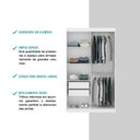 Ver imagem 5 de Guarda-roupa Infantil Noah 2 Portas de Correr 2 Gavetas Carraro