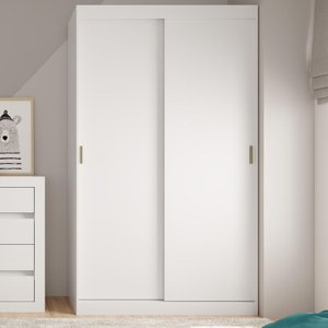 Guarda-roupa Infantil Noah 2 Portas de Correr 2 Gavetas Branco Carraro