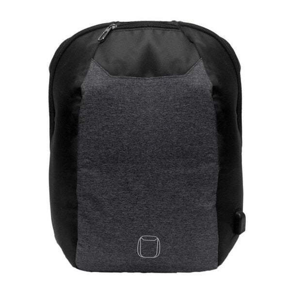 Mochila Usb Anti Roubo Furto Com Cadeado Leptop Carregador Cinza - 4