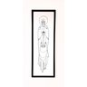 Quadro Mãe de Deus Moldura Preta 33cm X 93cm - 2