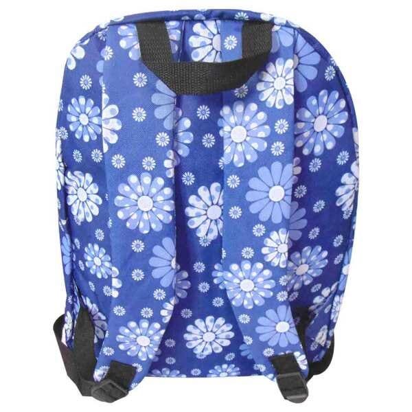 Mochila Feminina Casual Escolar Infantil Estampa Flor Azul (JA90512) - 3