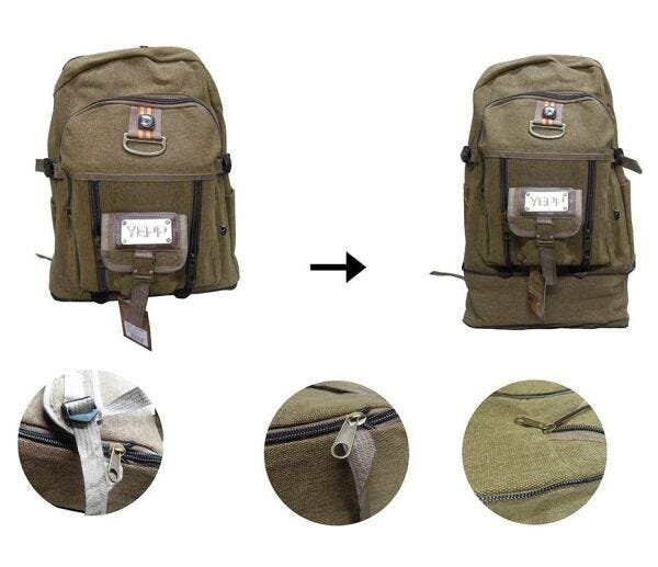 Mochila Bag Marrom Escolar Adulto Juvenil Trabalho (ML1027) - 3