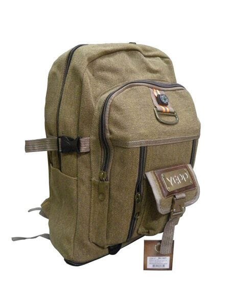 Mochila Bag Marrom Escolar Adulto Juvenil Trabalho (ML1027) - 1