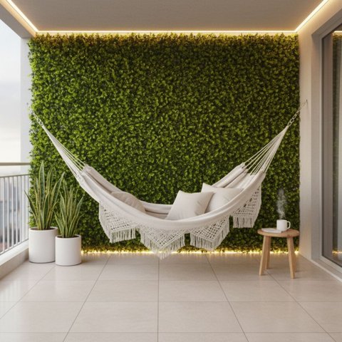 9 Placas Folhagens Parede Jardim Vertical Artificial 3d Preço de Atacado