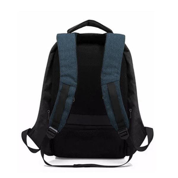 Mochila Unissex Anti-furto Usb Laptop Ziper Escondido Ajuste (BSL-BOLSA-9) - Azul - 3