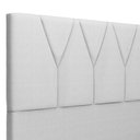 Ver imagem 5 de Cabeceira Cama Box Casal Queen 160cm Aura Linho W01 Cinza - Mpozenato