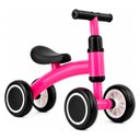 Ver imagem 1 de Bicicleta de Equilíbrio Infantil Rosa sem Pedal 4 Rodas com Assento Anatômico e Guidão com Limitador