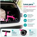 Ver imagem 6 de Bicicleta de Equilíbrio Infantil Rosa sem Pedal 4 Rodas com Assento Anatômico e Guidão com Limitador