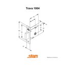 Ver imagem 2 de Fechadura Auxiliar 1004 Tetra Roseta Redonda Inox - Stam