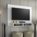 Ver imagem 1 de Painel para TV até 49 Polegadas 120CMX89CM 2 Nichos Eros Notável Móveis Branco