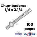 Ver imagem 2 de Chumbador Parabolt Pbc 1/4x3.1/4 Zincado 100un Caixa