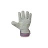 Luva De Segurança Mista Em raspa e Lona Proteção EPI - 2