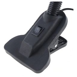 Luminária com Garra de Mesa Articulavel Escritório Presilha Sala Trabalho Abajur - 5