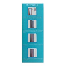 Tela Mosquiteira Magnética Porta Contra Mosquito 0,90cmx210cm - Marron / Café - 2