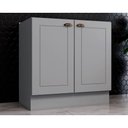 Ver imagem 1 de Balcão de Cozinha Modulado Americana c/ 2 Portas s/ Tampo 80cm Cinza - Henn
