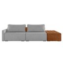 Ver imagem 5 de Sofá Ilha 2 Lugares Living 232cm Modulado para Sala Lary Linho Cinza K01 - D'Rossi