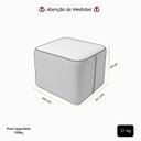 Ver imagem 6 de Puff Retangular Decorativo para Sala Orgânico Confortável e Reforçado Bouclé