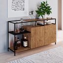 Ver imagem 3 de Buffet Bar Dinâmico New Vermont e Preto 135 cm - D’Rossi