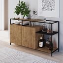 Ver imagem 2 de Buffet Bar Dinâmico New Vermont e Preto 135 cm - D’Rossi