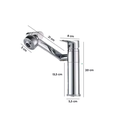 Ver imagem 7 de Torneira Banheiro Rotativa 360 Monocomando Lavabo Luxo Prata - Brinovar