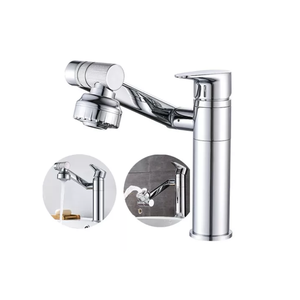 Torneira Banheiro Rotativa 360 Monocomando Lavabo Luxo Prata - Brinovar