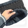 Kit Gorro de Frio e Cachecol Estilo Gola - Cinza - 3