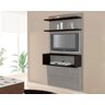 Painel para TV Florença - Simbal - Branco/Preto - 3