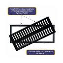 Ver imagem 2 de Kit 5 Ralo Grelha com Caixilho Aço Galvanizado Preto 20x50cm