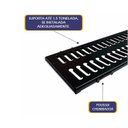 Ver imagem 4 de Kit 5 Ralo Grelha com Caixilho Aço Galvanizado Preto 20x50cm