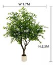 Ver imagem 2 de Árvore Artificial Grande Realista com 2.50m para Decoração
