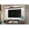 Painel para TV Suspenso London - Grappa Móveis - Branco/Canela - 4