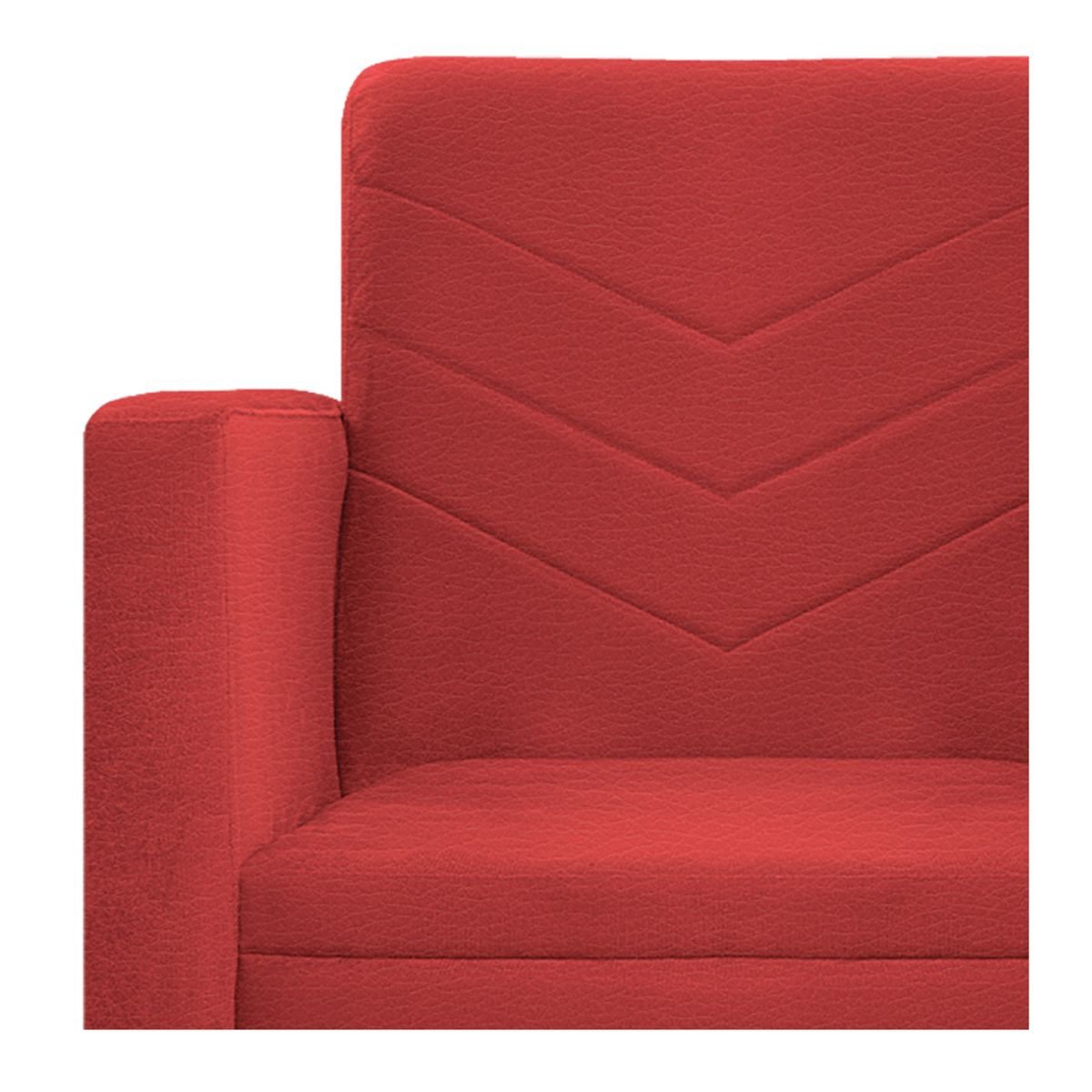 Kit 02 Poltronas Bella Pés Palito Mel Corano - ADJ Decor - Vermelho - 5