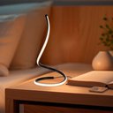 Ver imagem 4 de Luminária Abajur Led Moderno Taschibra Naja Luz Quente 3000k Bivolt