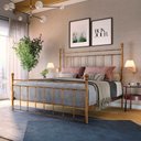 Ver imagem 2 de Cama de Ferro Romana - Queen Size Icamas Marrom