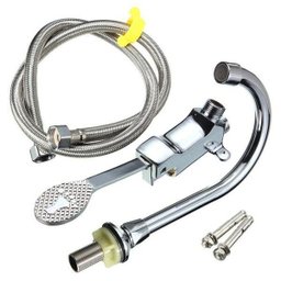 Torneira Valvula Pedal Acionamento Sem Maos Controle Hospital Laboratorio Medico Banheiro Cozinha - 13