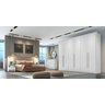 Guarda Roupa Casal 6 Portas e 8 Gavetas Robust Plus Novo Horizonte Branco - 2