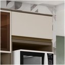 Ver imagem 1 de Armário Aéreo 01 Porta Basculante 60cm évelin Henn Duna Cristal
