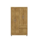 Ver imagem 1 de Guarda Roupas Ideal Plus 4 Portas 2 Gavetas - Nature Vila Rica