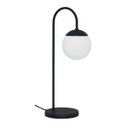 Ver imagem 2 de Abajur Luminária Mesa Jabuticaba Curvado Preto Globo Vidro:preto