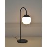 Abajur Luminária Mesa Jabuticaba Curvado Preto Globo Vidro:preto - 3