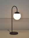 Ver imagem 3 de Abajur Luminária Mesa Jabuticaba Curvado Preto Globo Vidro:preto