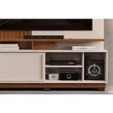 Ver imagem 4 de Home P/tv até 55 Polegadas Athenas C/ Prateleira Nichos e Rodapé 150x179cm Cedro/bali - Dj Móveis