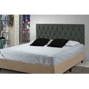 Ver imagem 1 de Cabeceira Painel Dubai Deluxe Estofada Casal Cinza - 1,40 metros