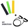 Kit 3 Faixas Latex Exercicios Band Ginastica + Elastico Fitness Extensor - 1