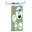 Ver imagem 1 de Kit Trilho de Alumínio Natural para Porta de Correr com 2,00 Metros Al-Fer