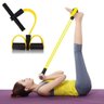 Elastico Extensor Academia Casa exercicio 4 tubos Faixa de Resistencia abdominal Tonificação - 8