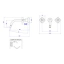 Ver imagem 3 de Misturador de Parede para Lavatório Cromado Cod: 1878.c64