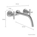 Ver imagem 2 de Misturador de Parede para Lavatório Cromado Cod: 1878.c64